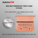 BaBylissPRO RoseFX Titanium Trimmer Blade - Deep Tooth (FX707RG2)