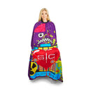 StyleCraft Studio Professional Extra-Long Kick Covers Cape - Purple Radioactive (SC350B)