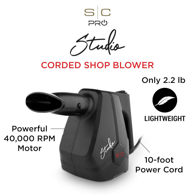 StyleCraft Studio Lightweight Corded Shop Blower (SC333B)