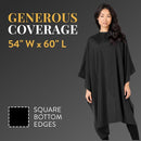 Betty Dain Super Size Styling Cape w/ Snap Closure (899S-BLK)