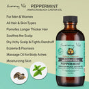 Sunny Isle Jamaican Black Castor Oil Infused with 100% Pure Peppermint Oil (118ml/4oz)