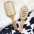 Olivia Garden Healthy Hair Eco Friendly Bamboo Ionic Paddle Brush (HH-P)