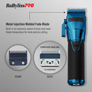 BaBylissPRO FXONE BlueFX Limited Edition Black & Blue All-Metal Interchangeable-Battery Cordless Clipper (FX899BL)