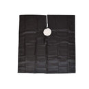 Betty Dain Black Seersucker Barber Cape w/ Snap Closure - Black