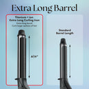 Olivia Garden Professional Titanium Curling Iron w/ Free OG Detangling Hair Brush