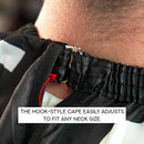 Supreme Trimmer Premium Hair Cutting Barber Cape w/ Hook Clip - Steele Smoke