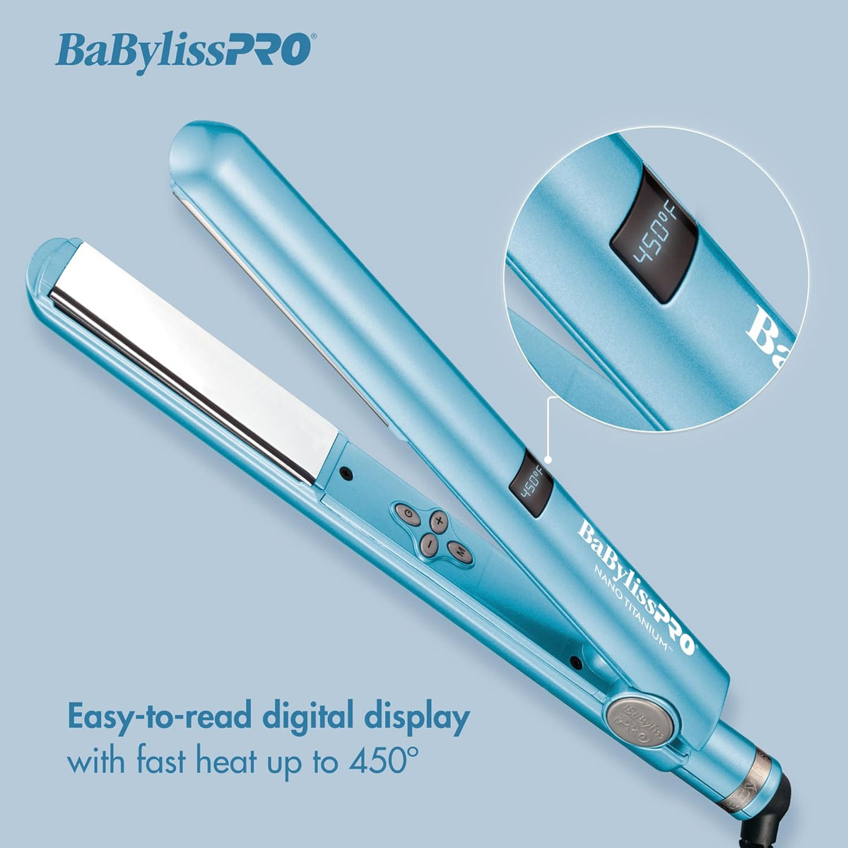 BaBylissPRO Nano Titanium Digital Flat Iron - 1 display picture 3