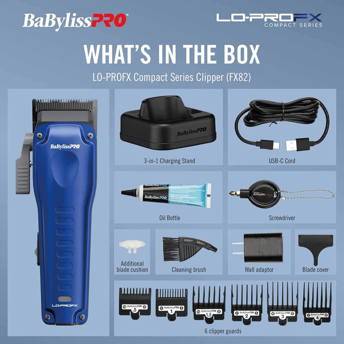 BaBylissPRO FXONE Lo-PRO FX High Performance Compact Clipper (FX82)