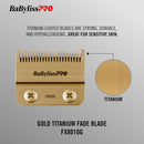 BaBylissPRO Gold Titanium Fade Blade (FX8010G)
