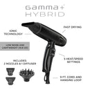 Gamma+ Hybrid Brushless Hair Dryer