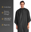 Betty Dain Super Size Styling Cape w/ Snap Closure (899S-BLK)