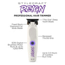StyleCraft Reign EON Digital Brushless Motor Cordless Clipper & Trimmer Bundle (SC620W+SC422W)