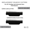 StyleCraft Replacement Crunchy Cutters for Prodigy & Absolute Foil Shavers - Black (SCRCC)