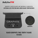 BaBylissPRO Black Graphite Trimmer Blade - Fine Tooth (FX707B)