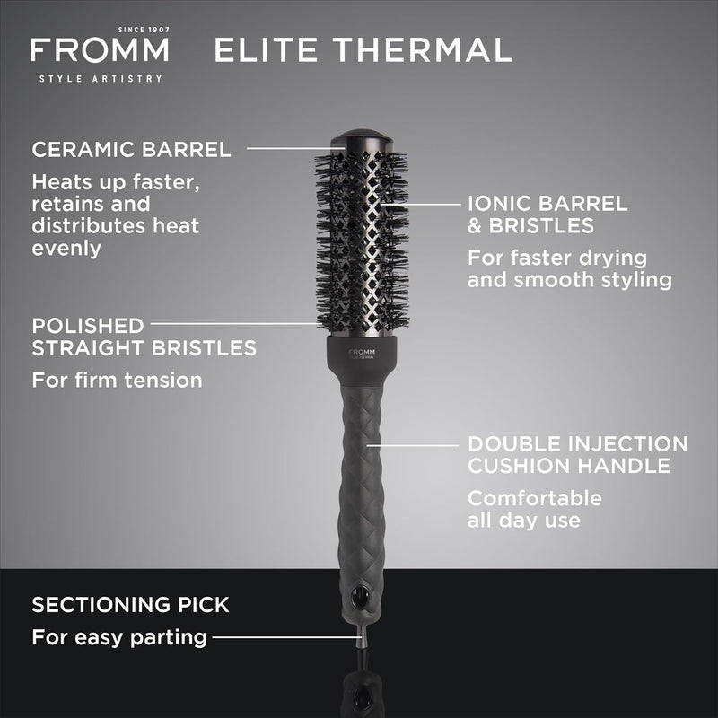 FROMM Elite Ceramic Ionic Thermal Round Hair Brush