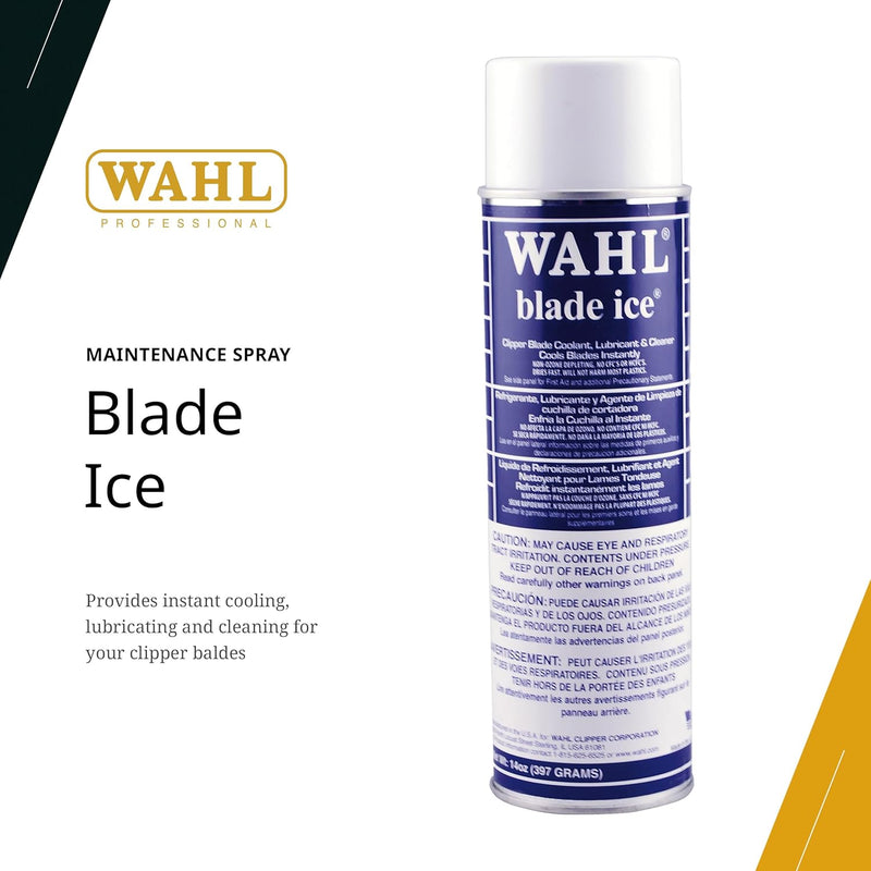 Wahl Professional Blade Ice - Blade Coolant, Lubricant, & Cleaner Spray - 14oz (89400)