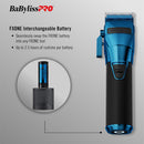 BaBylissPRO FXONE BlueFX Limited Edition Black & Blue All-Metal Interchangeable-Battery Cordless Clipper (FX899BL)
