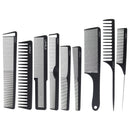 L3VEL3 9pc Barber & Hairstyling Carbon Comb Set