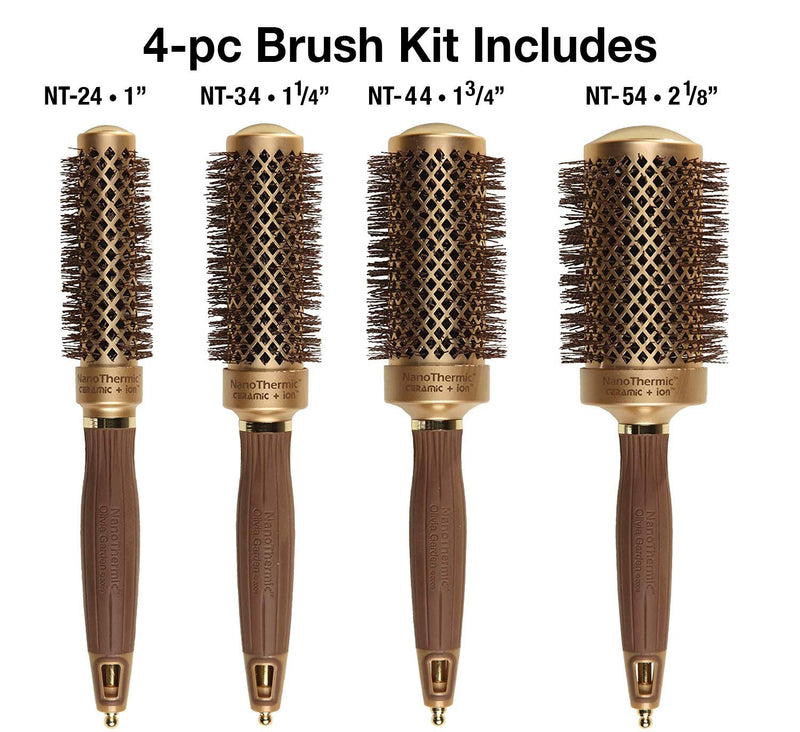 Olivia Garden NanoThermic Ceramic + Ion Barrel Brush Collection (NT)