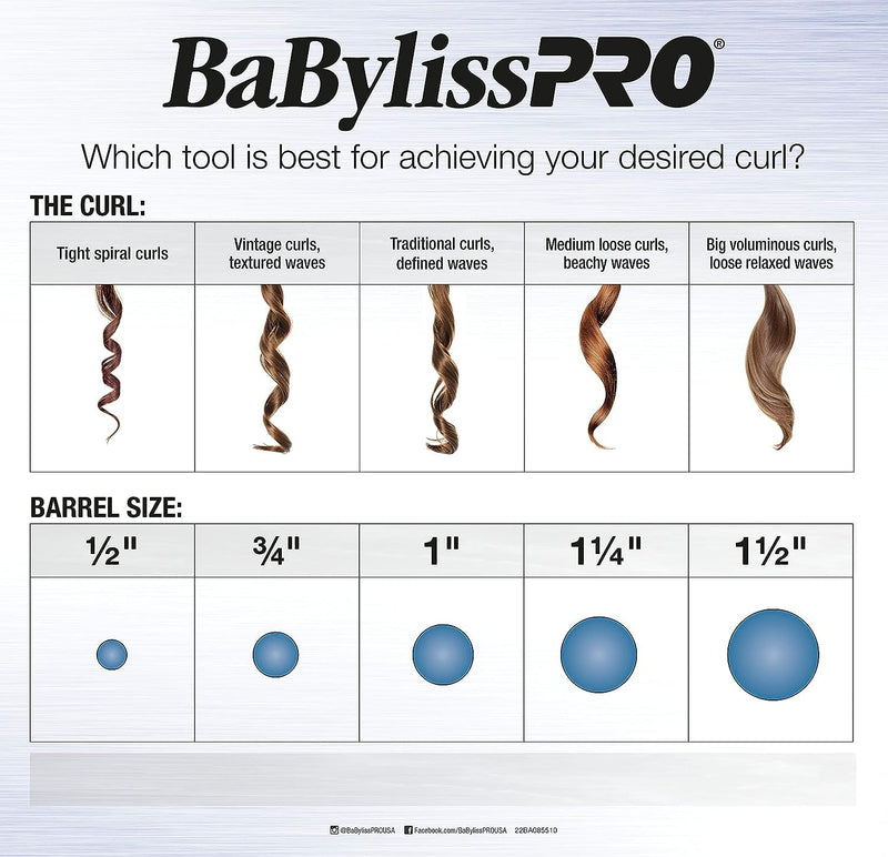 BaBylissPRO Nano Titanium Curling Wand