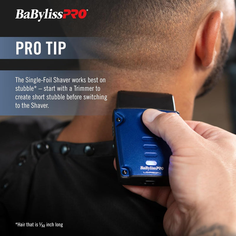 BaBylissPRO LO-PROFX Compact Series Single-Foil Shaver (FXLPFS1)