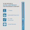 BaBylissPRO Nano Titanium 1" Compact & 1" Ultra-Thin Full SIze Flat Iron Value Set (BNTPP84)