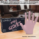 L3VEL3 Professional Nitrile Gloves 100pk - Pearl Pink