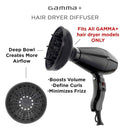 Gamma+ Professional Hair Dryer Diffuser for Gamma+ Dryers Only