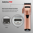 BaBylissPRO FXOne Rose GoldFX All-Metal Interchangeable Battery Cordless Clipper (FX899RG)