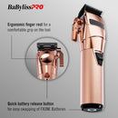 BaBylissPRO FXOne Rose GoldFX All-Metal Interchangeable Battery Cordless Clipper (FX899RG)