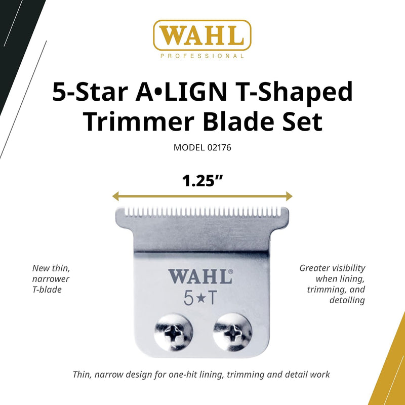 Wahl Professional Align Compact T-Blade High Precision Stainless Steel Replacement Blade for Align Trimmer (2176)