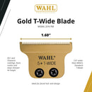Wahl Professional 5 Star DLC/Titanium T-Wide Gold Plated Blade Set (2215-700)