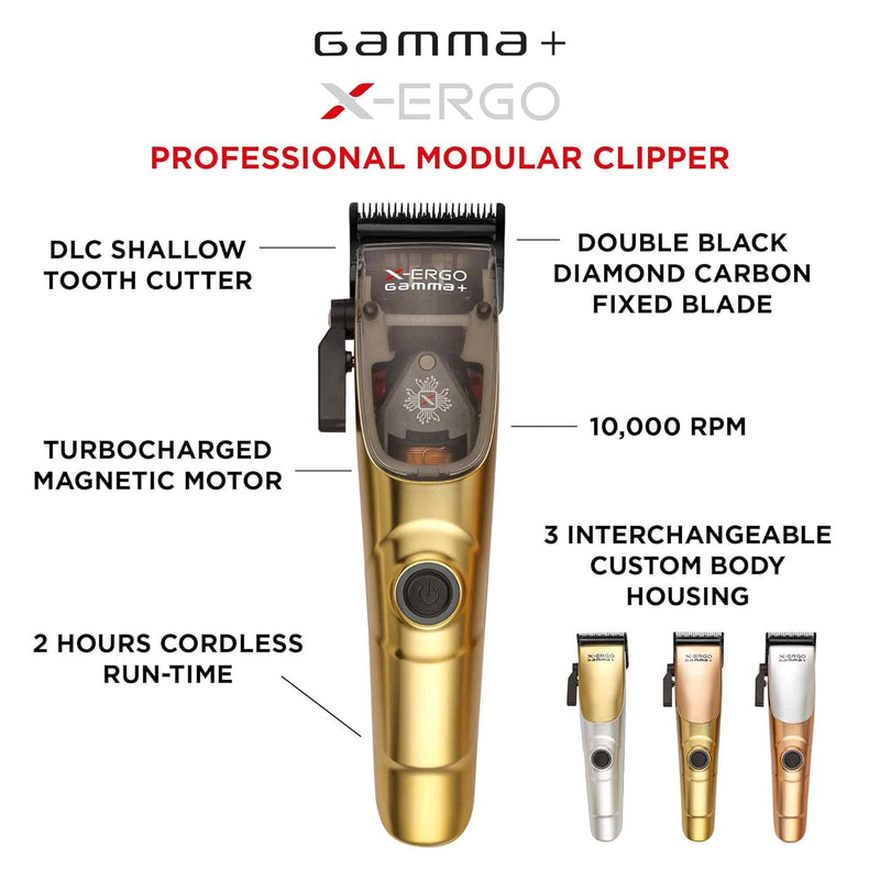 Gamma+ X-Ergo Magnetic Motor Cordless Clipper (HCGPXERGOMS)