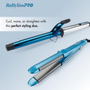 BaBylissPRO Limited Edition 1" Curved Styling Iron & 1" Extended- Barrel Curling Iron Styling Set (BNTPP76)