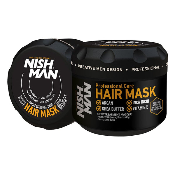 Nishman Inca Inchi Professional Hair Mask w/ Argan, Vitamin E, & Shea Butter (300ml/10.14oz)