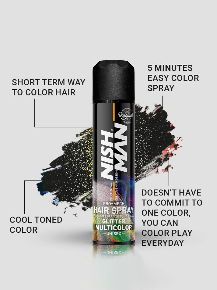 Nishman Pro Mech Temporary Hair Color Spray (150ml/5.1oz)