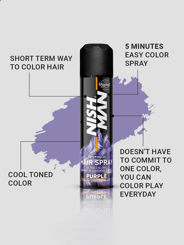 Nishman Pro Mech Temporary Hair Color Spray (150ml/5.1oz)