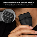 BaBylissPRO matte black foil shaver with center blade for grooming facial hair