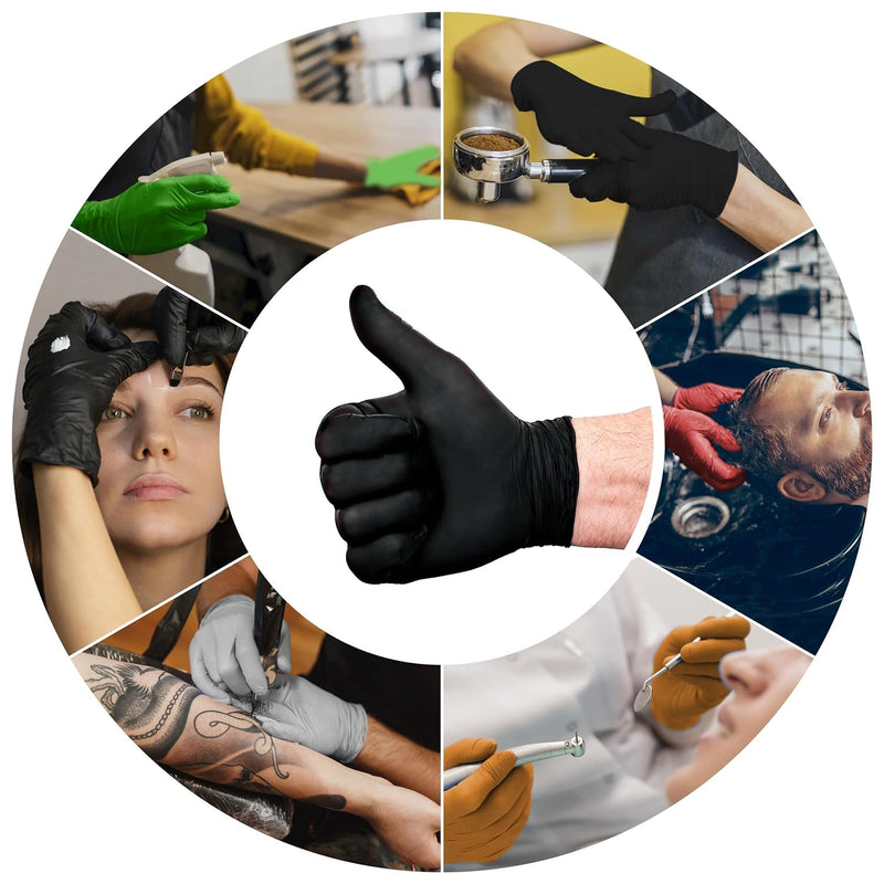 L3VEL3 Professional Nitrile Gloves 100pk - Black