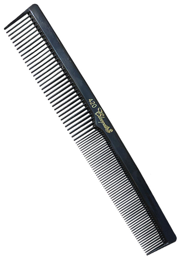 Krest Cleopatra 7" All-Purpose Cutting Combs (No. 420) - Black