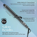 Olivia Garden Professional Titanium Curling Iron w/ Free OG Detangling Hair Brush