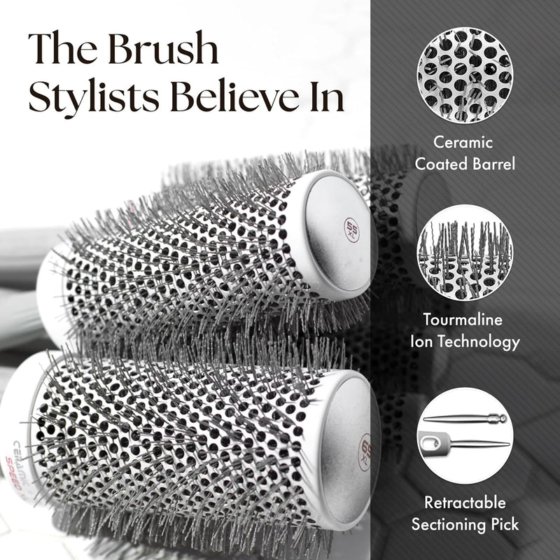 Olivia Garden Ceramic + Ion Speed XL Thermal Barrel Brush Collection (CIXL)