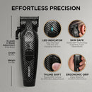 Cocco Hyper Veloce Pro Cordless Clipper w/ Digital Gap Ambassador Graphene Taper Blade + Charging Stand - Limited Edition Carbon Fiber