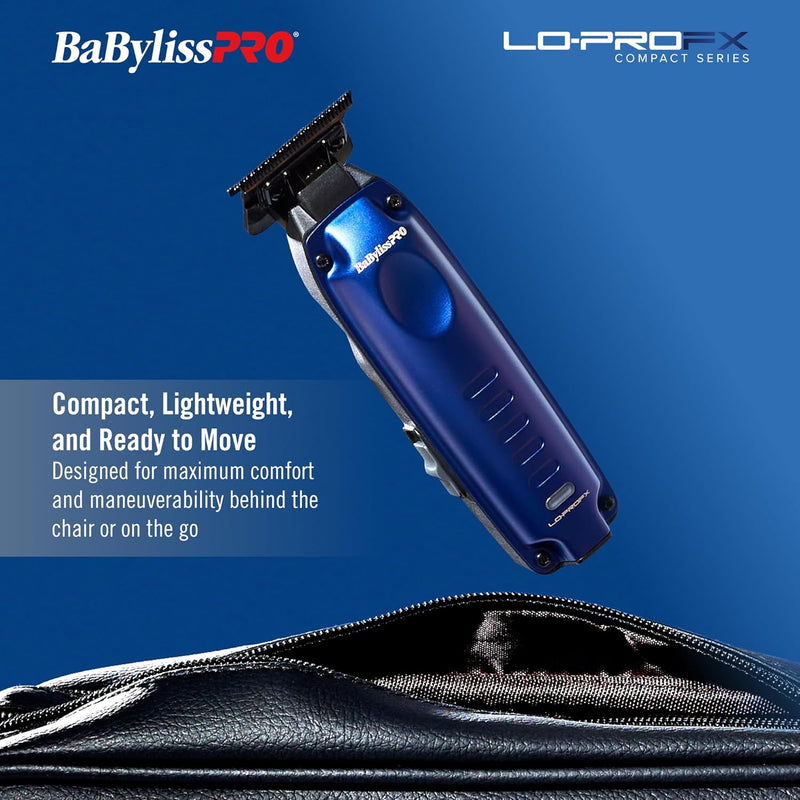 BaBylissPRO FXONE LO-PROFX High Performance Low Profile Compact Trimmer - Blue (FX72)