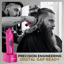 Cocco Hyper Veloce Pro Cordless Trimmer w/ Digital Gap Ambassador Graphene Blade + Charging Stand - Limited Edition Pink (CHVPT-PINK)