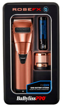 BaBylissPRO FXOne Rose GoldFX All-Metal Interchangeable Battery Cordless Clipper (FX899RG)