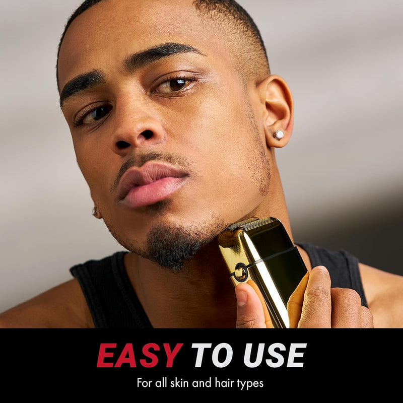 BaBylissPRO Foil FX02 Gold Metal Double Foil Cordless Shaver (FXFS2G)