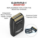 Gamma+ Gold Titanium Replacement Foil Head for Boosted Shaver (GP545B)