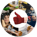 L3VEL3 Professional Nitrile Gloves 100pk - Red-ish