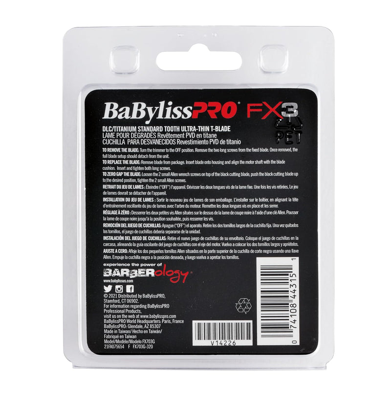 BaBylissPRO DLC/Titanium Ultra-Thin Zero Gap Replacement Blade (FX703G)